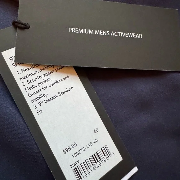 Rhone Commuter Shorts Men’s Size 40 Navy 9” Inseam Flex-Knit NEW $98 MSRP - Picture 8 of 8